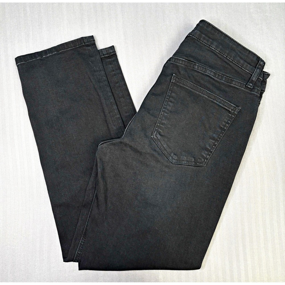 Kut From The Kloth Mom Jeans Womens 6 Black High Rise Fab Ab Stretch Tapered